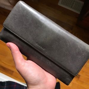 RUDSAK Genuine leather bunny wallet in grey